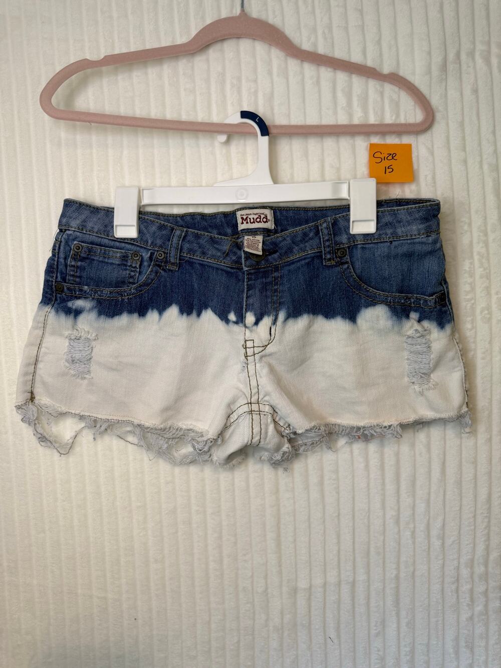 Mudd Y2K shorty shorts size 15